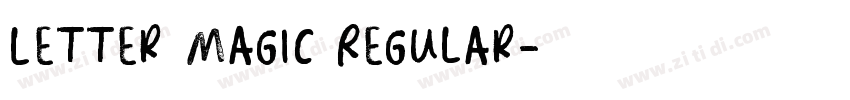 Letter Magic Regular字体转换